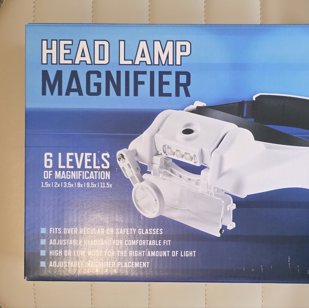 Harbor Freight 58788 Head Lamp Magnifier: 6 Levels Magnification Up to 11.5x NEW